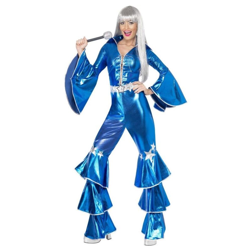 Smiffys Womens/Ladies 70s Dancing Dream Costume / Blue